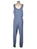 Pink Rose Solid Blue Jumpsuit Size XL - photo 2