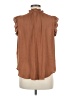 Cupcakes & Cashmere 100% Polyester Brown Sleeveless Blouse Size M - photo 2