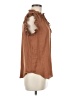 Cupcakes & Cashmere 100% Polyester Brown Sleeveless Blouse Size M - photo 4