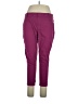 Serra Solid Purple Casual Pants Size XL - photo 1