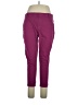 Serra Solid Purple Casual Pants Size XL - photo 1