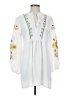 Boohoo 100% Cotton White 3/4 Sleeve Blouse Size UK 4 / US 0 - photo 1