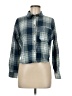 Hyfve Plaid Blue Long Sleeve Blouse Size M - photo 1