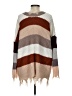 Miracle Color Block Brown Pullover Sweater Size S - photo 2