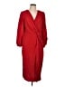 DKNY 100% Polyester Red Cocktail Dress Size 10 - photo 1