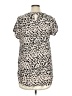 Andree by UNIT Animal Print Ivory Short Sleeve Blouse Size 1X - photo 2