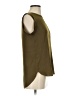 Ann Taylor LOFT 100% Polyester Green Short Sleeve Top Size XS - photo 4
