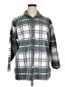 NY Jeans Plaid Green 3/4 Sleeve Button-Down Shirt Size 0X (estimated) - photo 1