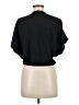 Zara 100% Polyester Black Short Sleeve Blouse Size M - photo 2