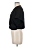 Zara 100% Polyester Black Short Sleeve Blouse Size M - photo 5
