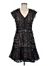 Greylin 100% Polyester Tweed Black Blue Cocktail Dress Size M - photo 1