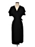 Charles Henry Solid Black Cocktail Dress Size XS - photo 1