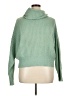 Elan Solid Green Turtleneck Sweater Size XL - photo 1