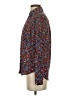 Express 100% Polyester Floral Burgundy Long Sleeve Blouse Size XS - photo 5