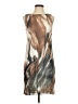PREMISE 100% Polyester Graphic Brown Cocktail Dress Size 4 - photo 1