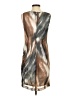PREMISE 100% Polyester Graphic Brown Cocktail Dress Size 4 - photo 2