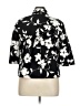Coldwater Creek 100% Cotton Floral Black Jacket Size 14 - photo 2