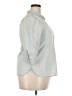 Gap 100% Cotton Gray 3/4 Sleeve Button-Down Shirt Size L - photo 4