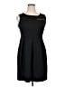 Valerie Bertinelli Solid Black Cocktail Dress Size 14 - photo 1