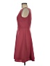 Talbots 100% Polyester Solid Burgundy Casual Dress Size 6 - photo 5