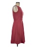 Talbots 100% Polyester Solid Burgundy Casual Dress Size 6 - photo 4