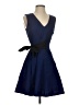 Thakoon Solid Blue Cocktail Dress Size 4 - photo 1