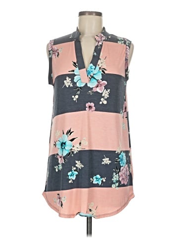 Three Hearts Sleeveless Blouse (view 1)