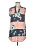 Three Hearts Pink Sleeveless Blouse Size M - photo 1