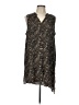 Mark Zunino 100% Polyester Black Kimono Size L - photo 1
