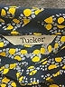 Tucker 100% Silk Print Yellow Long Sleeve Silk Top Size P (petite) - photo 7