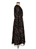 Ann Taylor 100% Polyester Floral Black Casual Dress Size 8 - photo 4