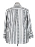 Marrakech 100% Cotton Stripes Silver 3/4 Sleeve Button-Down Shirt Size 3X - photo 2
