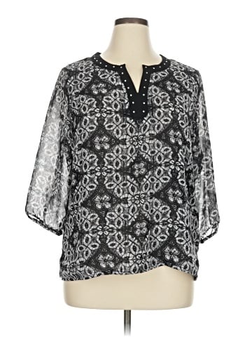 Cathy Daniels 3/4 Sleeve Blouse (view 1)