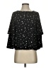 JOA 100% Polyester Stars Black 3/4 Sleeve Blouse Size XS - photo 1