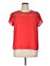 Meraki 100% Polyester Red Short Sleeve Top Size XL - photo 1