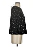 JOA 100% Polyester Stars Black 3/4 Sleeve Blouse Size XS - photo 4
