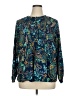 St. John's Bay Paisley Teal Long Sleeve Blouse Size 0X - photo 1