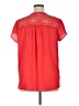 Meraki 100% Polyester Red Short Sleeve Top Size XL - photo 2