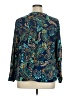 St. John's Bay Paisley Teal Long Sleeve Blouse Size 0X - photo 2