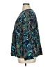 St. John's Bay Paisley Teal Long Sleeve Blouse Size 0X - photo 5