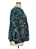 St. John's Bay Paisley Teal Long Sleeve Blouse Size 0X - photo 4