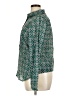 J.Crew Print Green Long Sleeve Blouse Size 14 - photo 5