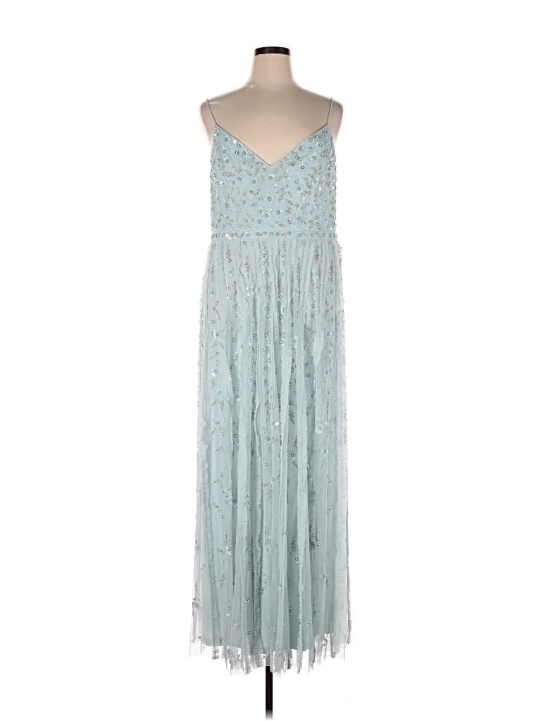 Pre-owned Mac Duggal Cocktail Dress In Blue