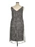 Avenue 100% Polyester Animal Print Gray Cocktail Dress Size 14 - photo 2