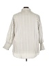Unbranded 100% Polyester Stripes Silver Gray 3/4 Sleeve Blouse Size 4X - photo 2