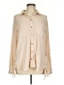 Daytrip Chevron-herringbone Tan Long Sleeve Blouse Size L - photo 1