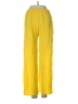 Unbranded 100% Rayon Solid Yellow Casual Pants Size XXS (estimated) - photo 2
