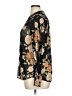 Ember 100% Polyester Floral Black Long Sleeve Blouse Size XL - photo 5