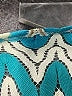 Trina Turk 100% Polyester Chevron-herringbone Teal Shorts Size XS - photo 3