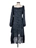 Cope 100% Polyester Paisley Blue Cocktail Dress Size XS (estimated) - photo 2